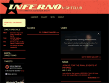 Tablet Screenshot of clubinferno.com